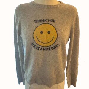 KULE- "Thank You Have A Nice Day" Cashmere Crewneck